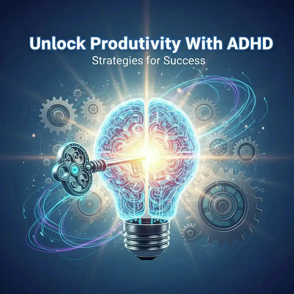 Unlock Productivity With ADHD: Interactive Workbooks, Audio Guides & Community Support Bundle DIGITAL SHOWCASED