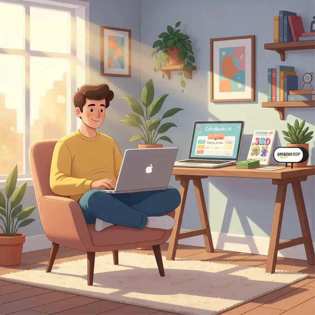 Color Book Creator- AI Powered App That Creates Fully Profitable Stunning Coloring Books Digital Showcased | Digital Side Hustles & Online Income Tools for Gen X (45–60)