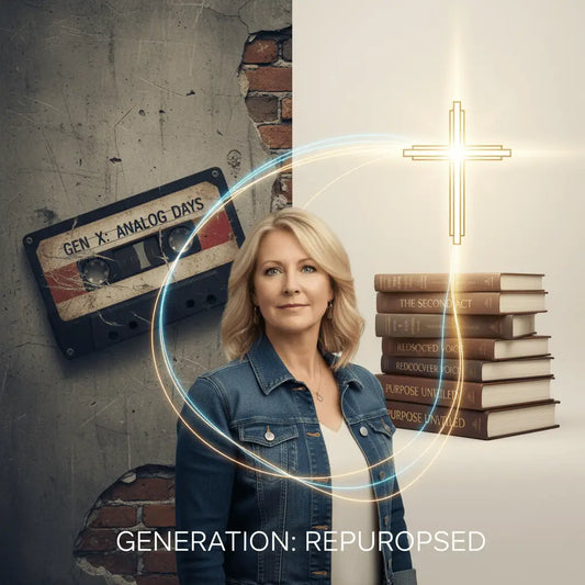 Blonde woman in denim jacket over white top on GenX Blog