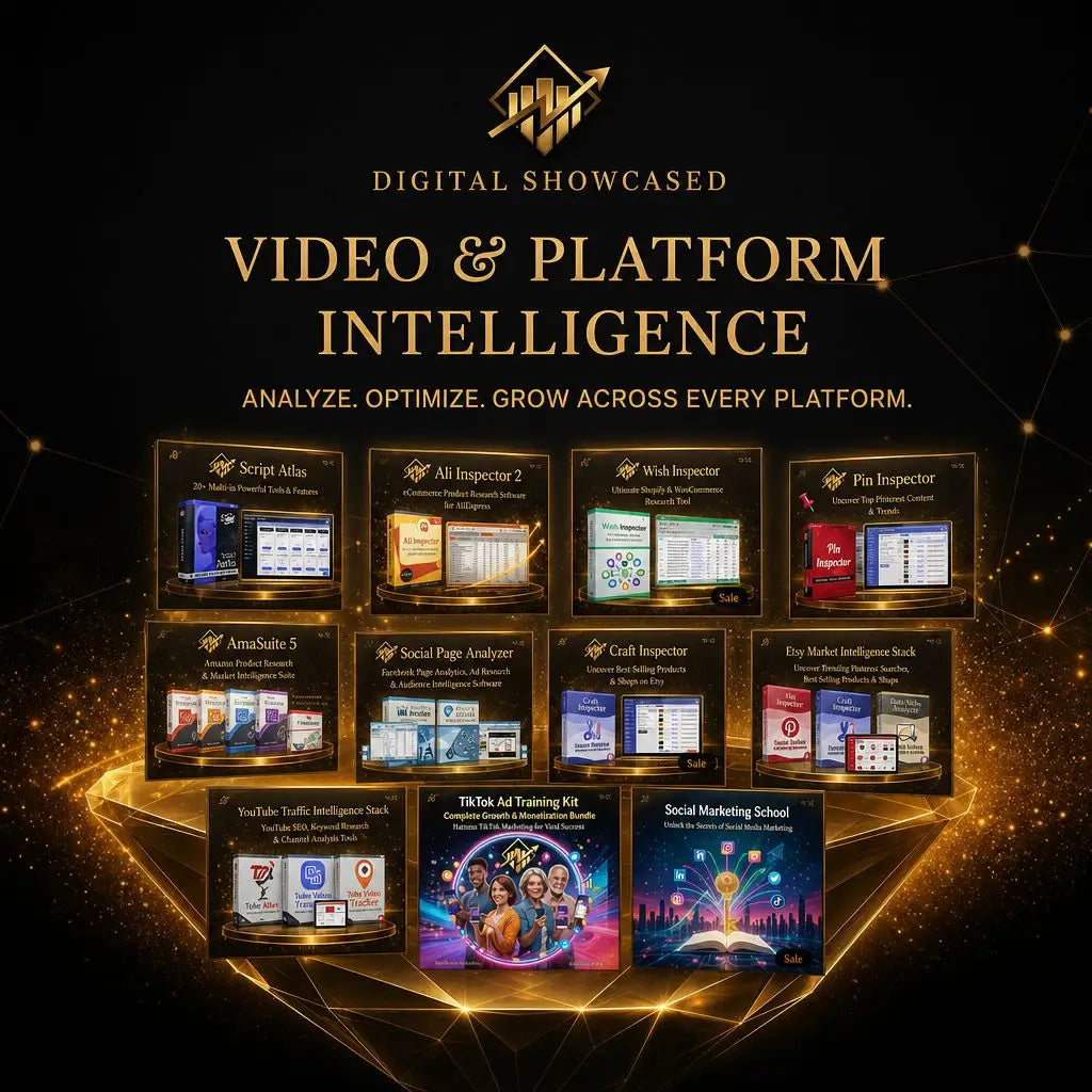 Golden digital analytics dashboard showing youtube viral trends and platform popularity metrics for platform intelligence