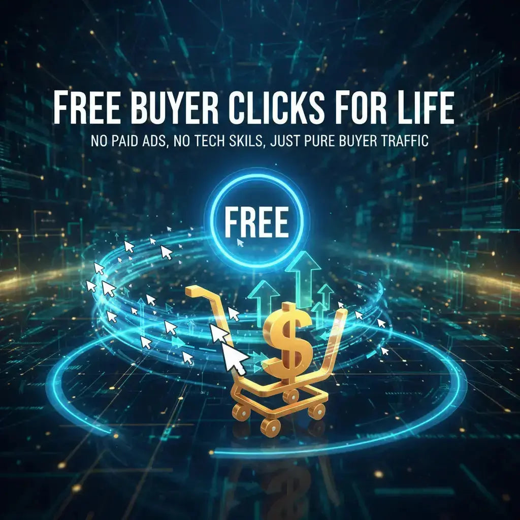 🚀 FreeBuyer Clicks For Life — Get Up To 3,000+ FREE Verified Buyer Clicks Monthly  (No Ads. No Budget. No Tech.) Digital Showcased | Digital Side Hustles & Online Income Tools for Gen X (4