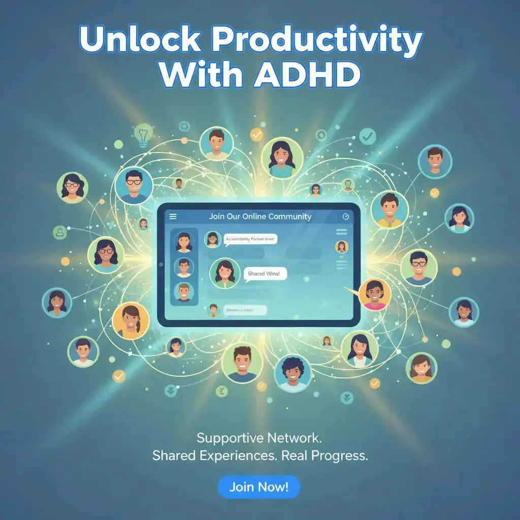 Unlock Productivity With ADHD: Interactive Workbooks, Audio Guides & Community Support Bundle DIGITAL SHOWCASED