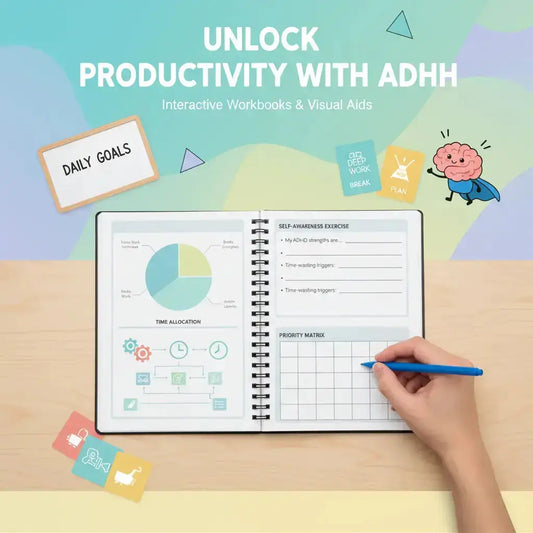Unlock Productivity With ADHD: Interactive Workbooks, Audio Guides & Community Support Bundle DIGITAL SHOWCASED