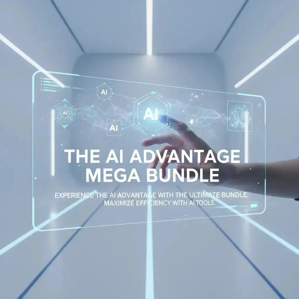 The AI Advantage Mega Bundle Digital Showcased | Digital Side Hustles & Online Income Tools for Gen X (45–60)
