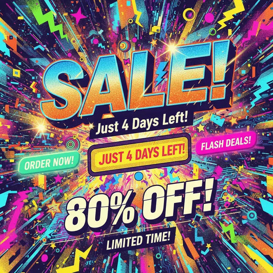 Vibrant neon sale ad for Appbreed Software Bundle with script atlas tools