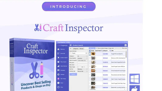 Etsy seller researching best selling products and managing an online Etsy shop for increased sales