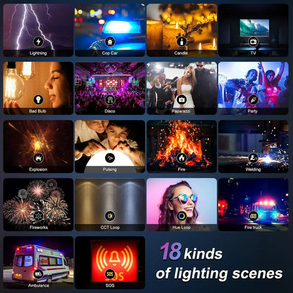 Image of gvm rgb photography lighting kits with 2 softboxes and 18 unique lighting scenes for great video maker use