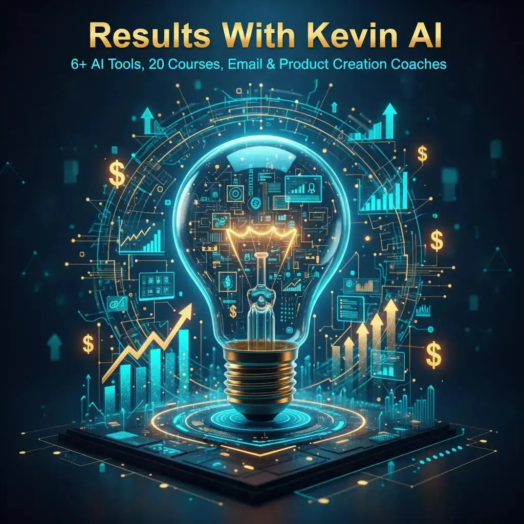 Unlock Results With Kevin AI: 6+ AI Tools, 20 Courses, Email & Product Creation Coaches Digital Showcased | Digital Side Hustles & Online Income Tools for Gen X (45–60)