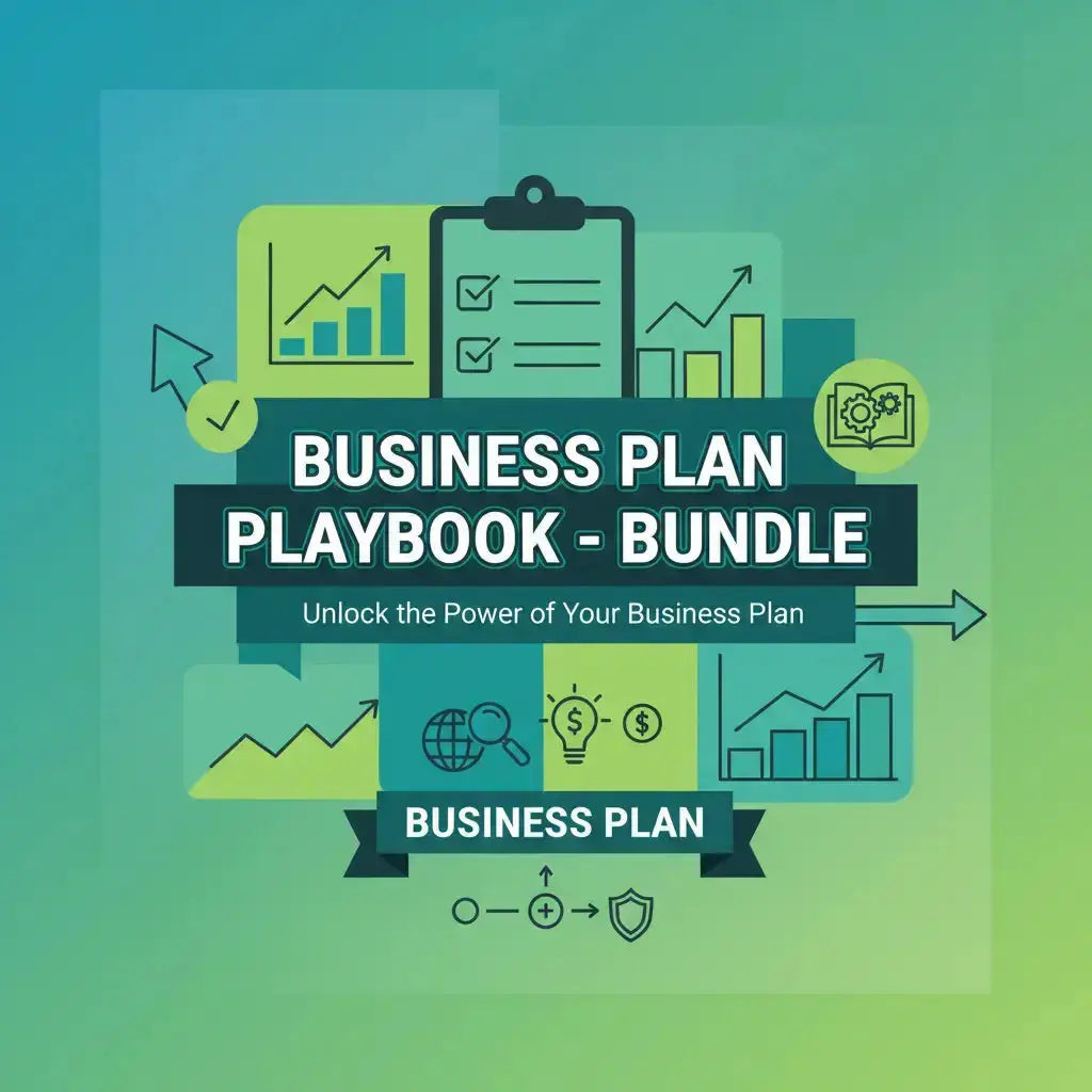Your Business Plan Playbook Bundle: 5 Key Tools for Strategic Success DIGITAL SHOWCASED