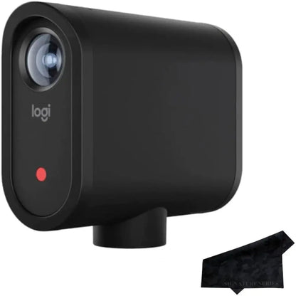 Black logitech mevo start 3-pack wireless live streaming cameras with sleek design for multi-camera video capture and app control