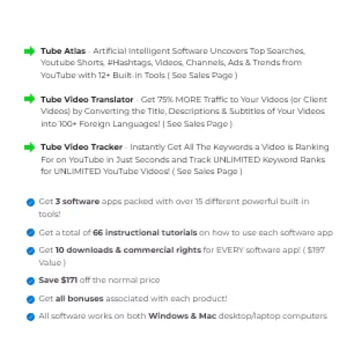 The youtube traffic intelligence stack by appbreed features tube atlas translator video tracker and bundled tutorials for youtube seo
