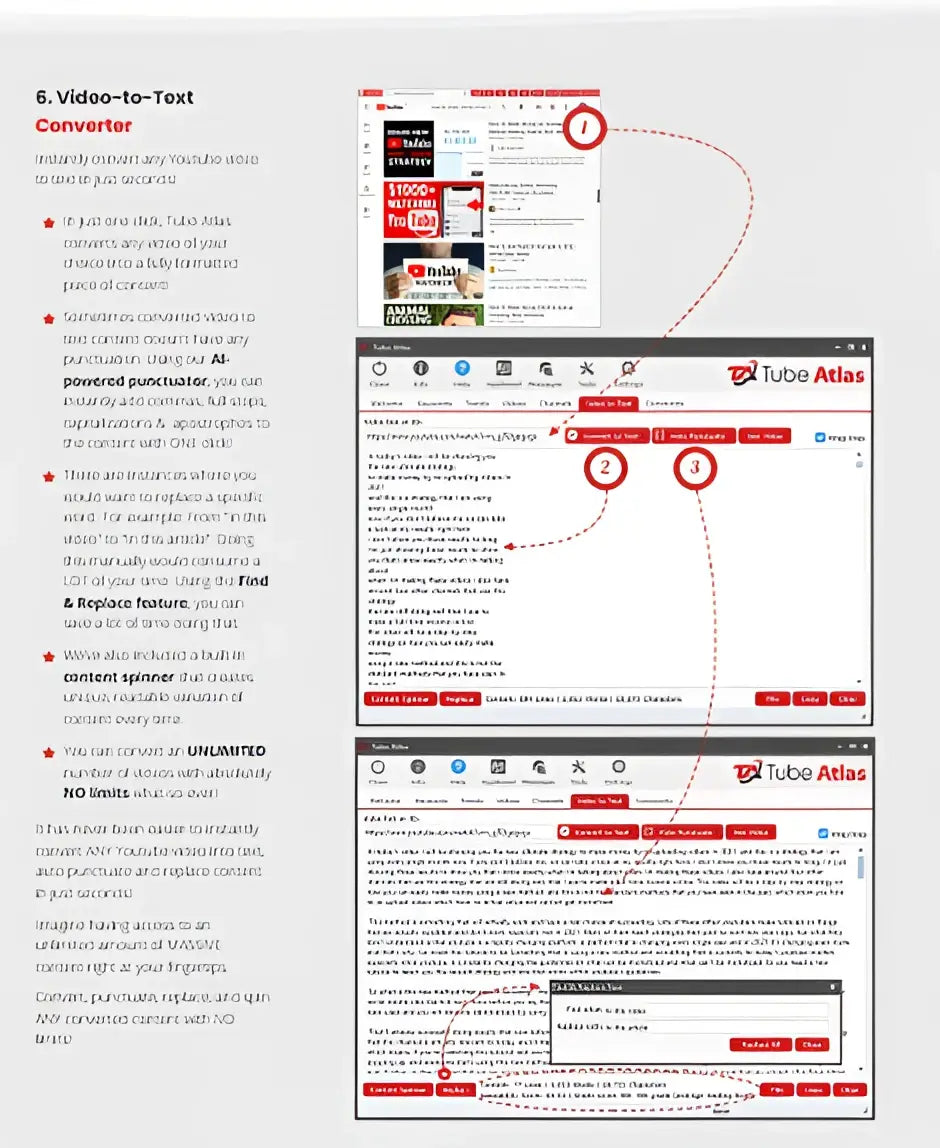 The youTube traffic intelligence stack by appbreed shows a digital interface for the tube atlas converter tool helping with youtube seo